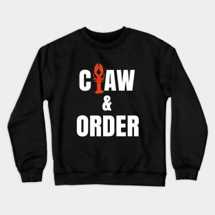 Claw & Order Funny Lobster Law and Order Crewneck Sweatshirt